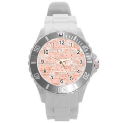 Boho Pattern Round Plastic Sport Watch (l)