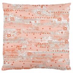 Boho Pattern Large Premium Plush Fleece Cushion Case (one Side)