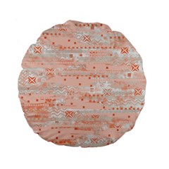 Boho Pattern Standard 15  Premium Flano Round Cushions