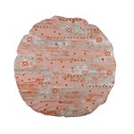 Boho Pattern Standard 15  Premium Flano Round Cushions Back