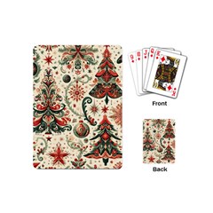 Christmas Tree Snow Playing Cards Single Design (mini)