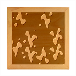 Blue Camouflage Pattern Wood Photo Frame Cube
