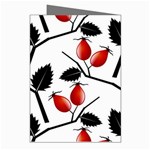 Rose Hip Pattern Branches Autumn Greeting Cards (Pkg of 8) Right