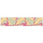 Abstract Pattern Design Scrapbooking 12 X60  Small Premium Plush Fleece Scarf Back