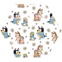 Bluey, Bluey Merch, Bluey Pattern, Bluey Bluey, Bingo, Bluey Design, Bluey Dog Wooden Puzzle Hexagon